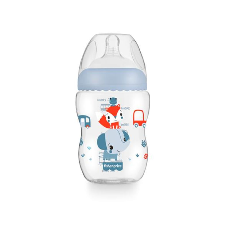 Mamadeira First Moments Azul Marshmallow 270 ml 2+M Fisher Price - BB1029OUT [Reembalado] BB1029OUT