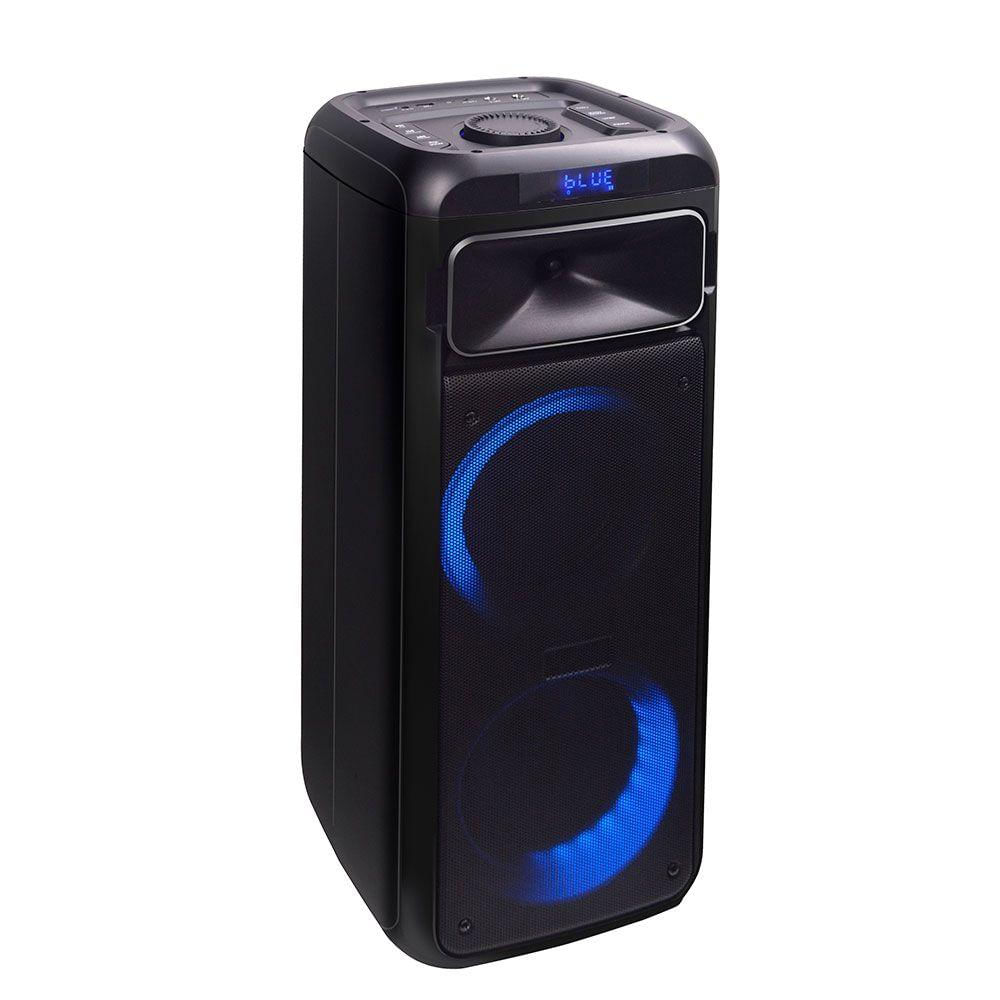 Caixa de Som Amplificada Bluetooth Portátil Gallant 750W Lights Colors Swich Bivolt Bivolt