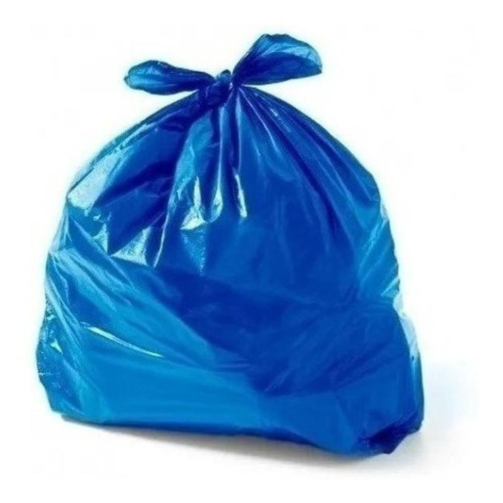 Saco De Lixo Para Coleta Seletiva 40L - 100un Azul