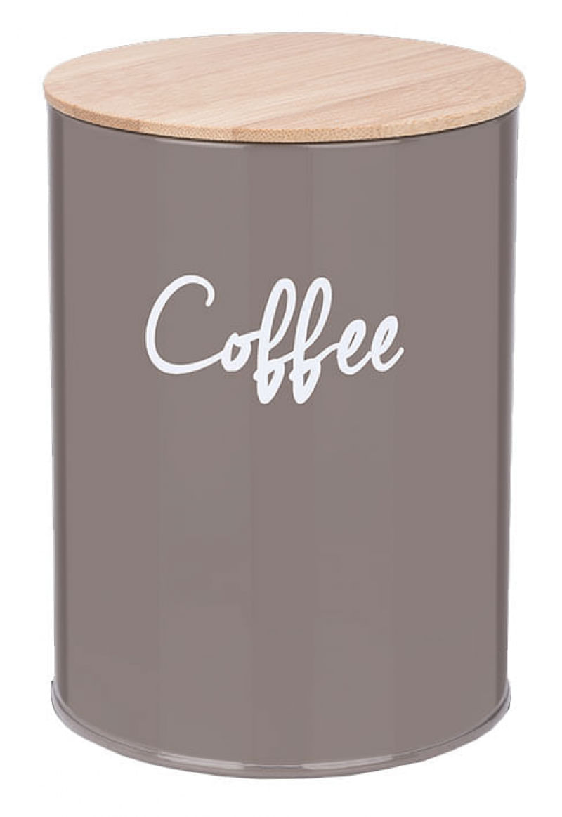 Pote Redondo Para Café Canister Warm Gray - Haus Concept 11,4 x 15,2 cm