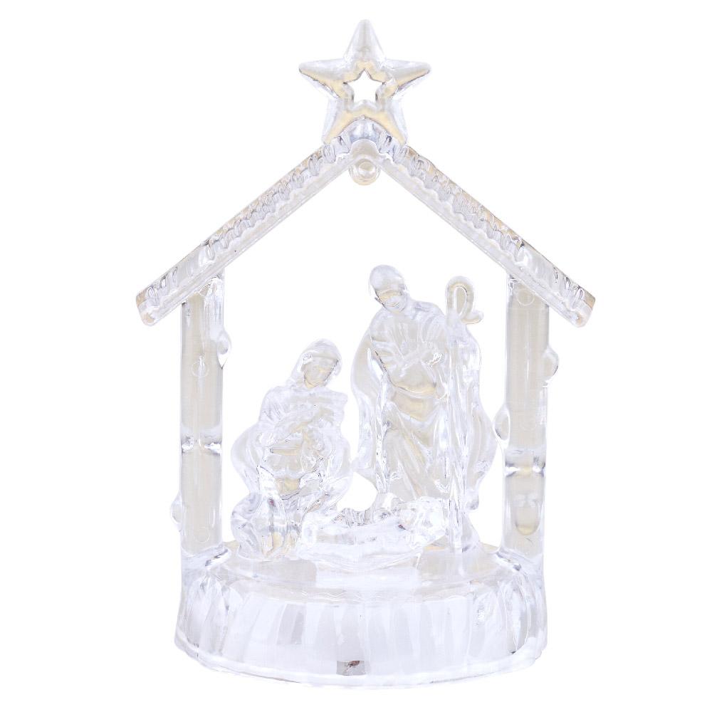 Decoração Natal Led Sagrada Família 11.5cm Cazza