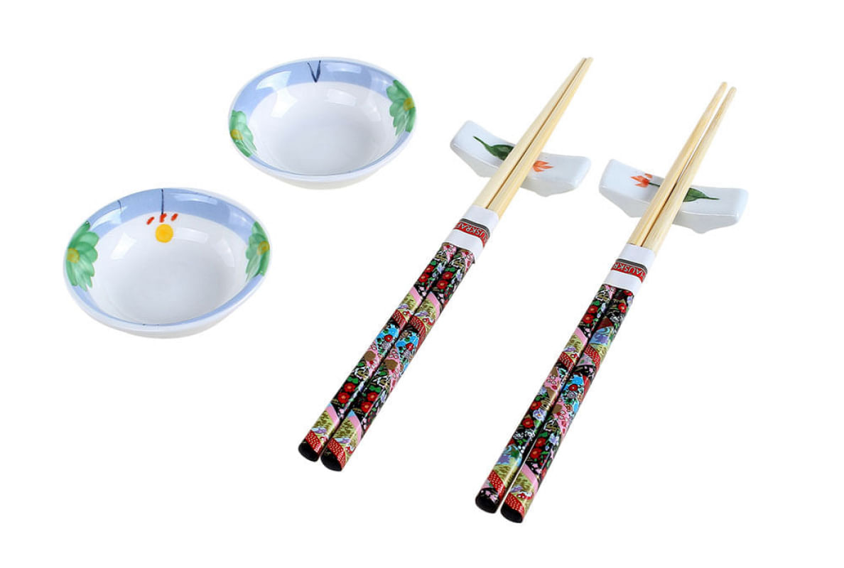Jogo para comida Japonesa Haüskraft 6 peças para 2 pessoas - colorido