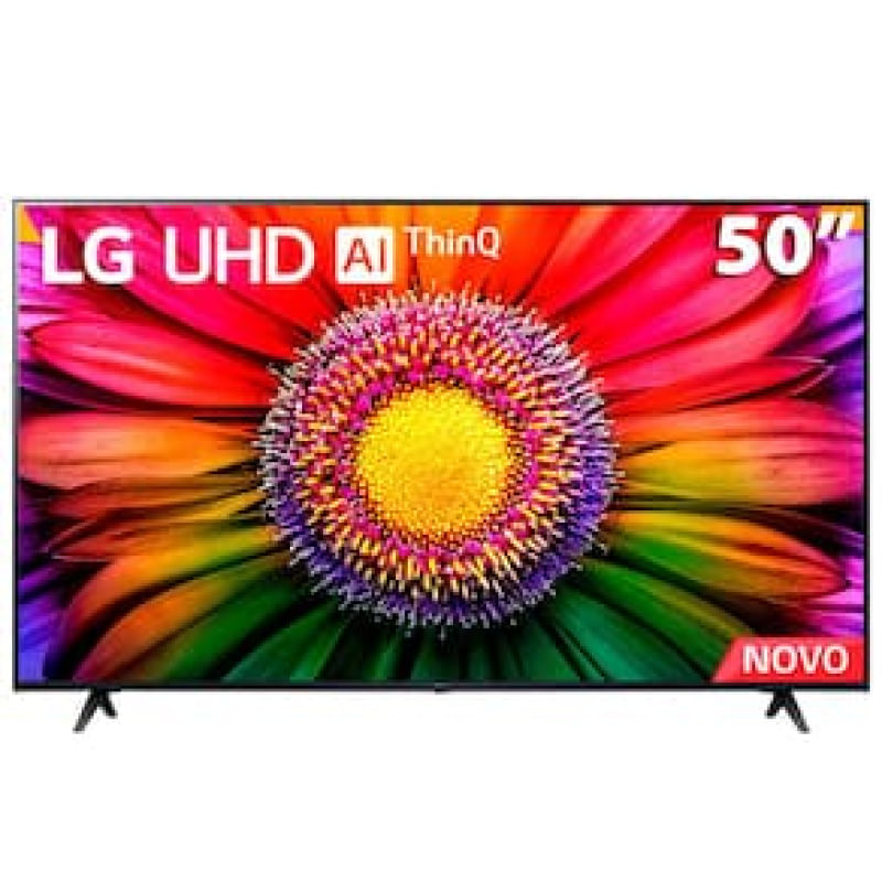 Smart TV 50" LG 4K UHD ThinQ AI 50UR8750PSA HDR, Bluetooth, Alexa, Google Assistente, Airplay 2, 3 HDMIs