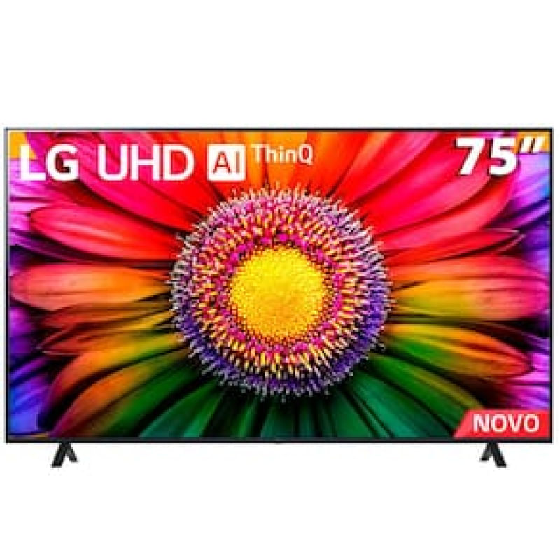 Smart TV 75" LG 4K UHD ThinQ AI 75UR8750PSA HDR, Bluetooth, Alexa, Google Assistente, Airplay 2, 3 HDMIs