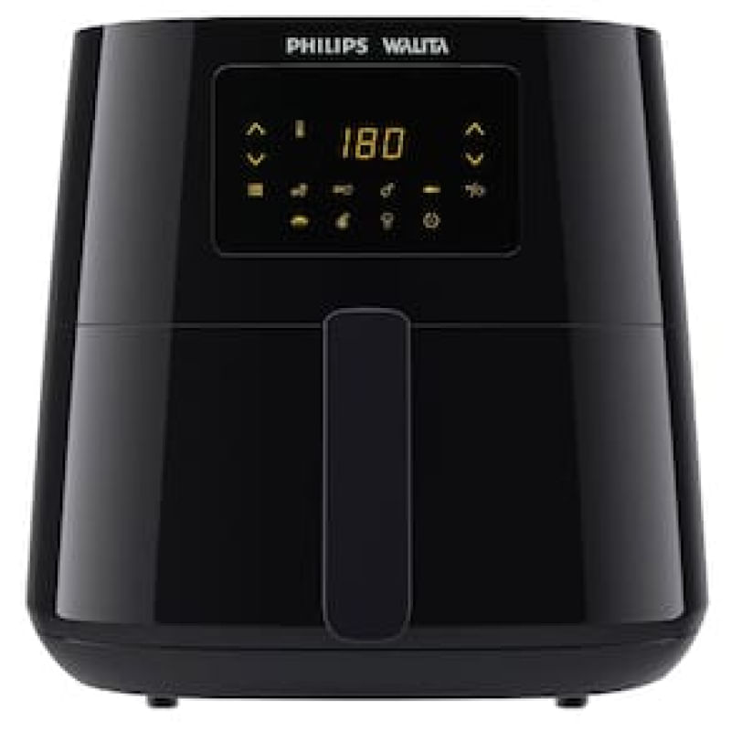 Fritadeira Elétrica Sem Óleo Air Fryer Philips Walita RI9270 XL 6,2L Digital  Preta Preto / 110