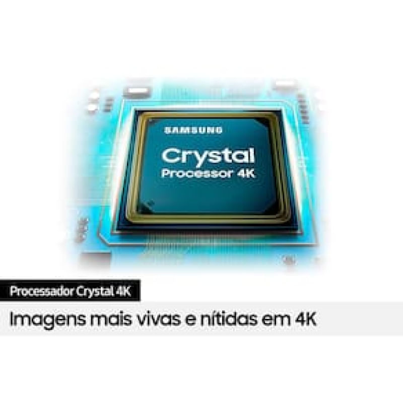 Smart TV 85" Crystal 4K Samsung CU8000, Dynamic Crystal Color, Gaming Hub, Design AirSlim, Tela sem limites, Alexa built in, Controle Remoto Único