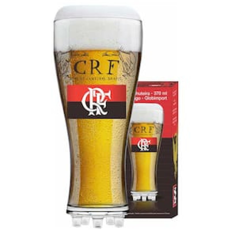 Copo para Cerveja Globimport Flamengo Chuteira - 370ml