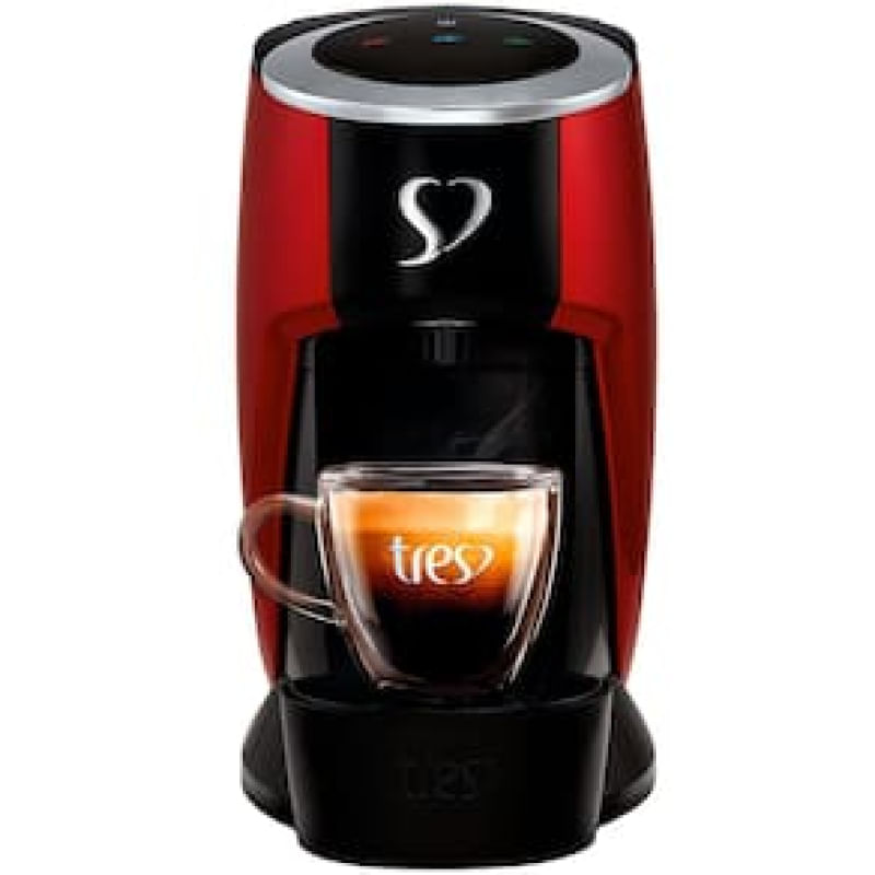 Cafeteira Espresso TRES Touch Automática Multibebidas - Vermelha Vermelho / 220