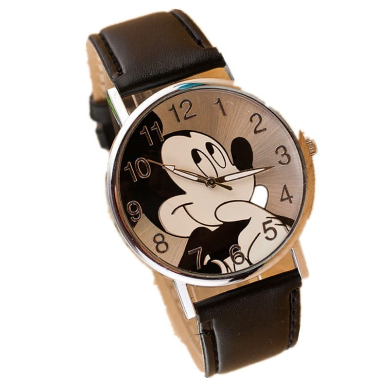 Relógio De Pulso Adolescente/Criança Mickey Mouse  Preto
