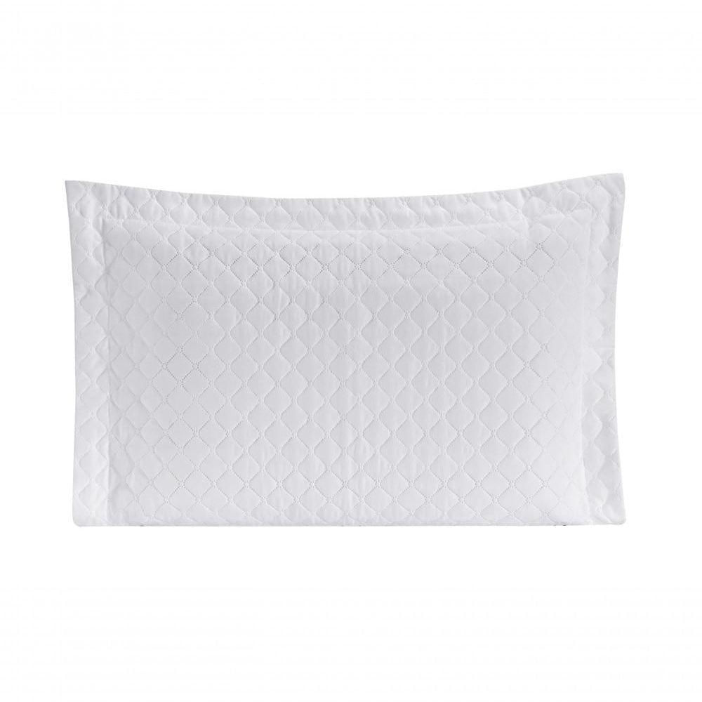 Porta Travesseiro Com Debrum Requinte Liso 01 Peça - Branco