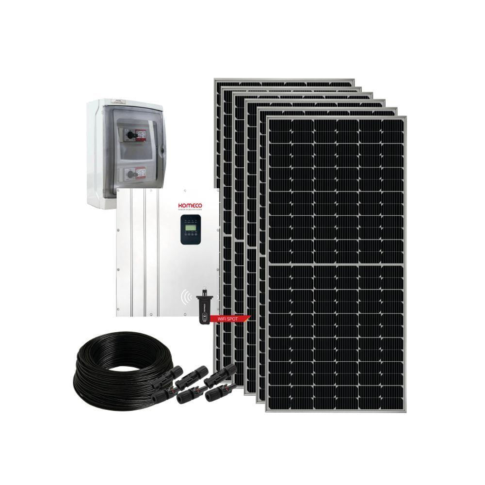 Kit Gerador Fotovoltaico 11,00kw Fibrocimento Madeira 11,00kw 220v Monofasico