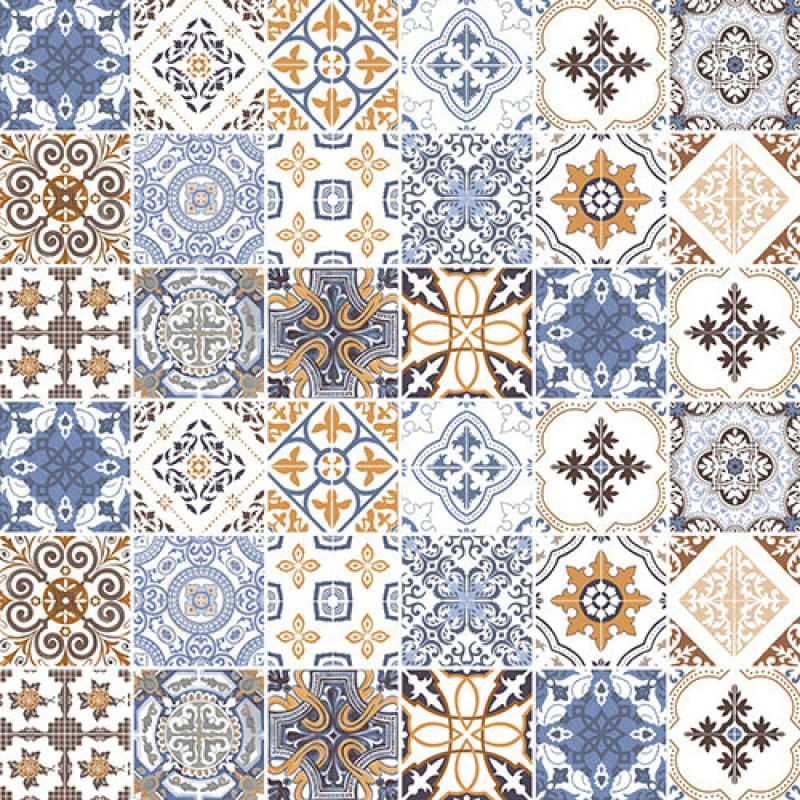 Adesivo Decorativo Simulando Azulejos Portugueses