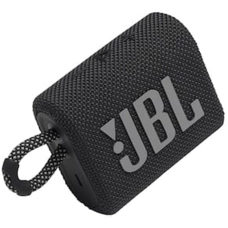 Caixa de Som Portátil JBL Go 3 com Bluetooth e À Prova de Poeira e Água  Preto