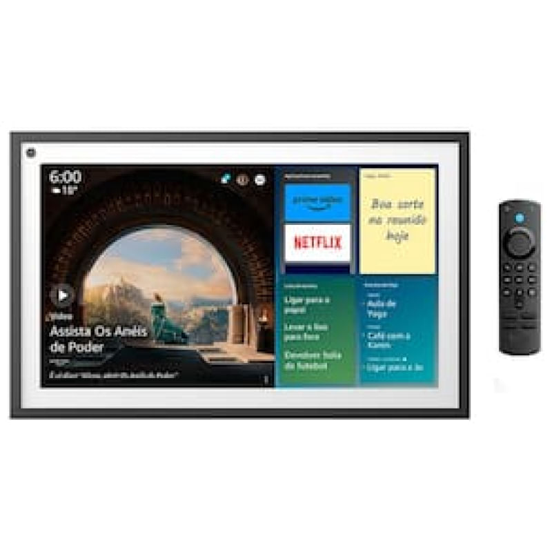 Echo Show 15 Smart Display Full HD de 15,6" com Alexa, Experiência Fire TV e Controle Remoto Incluso