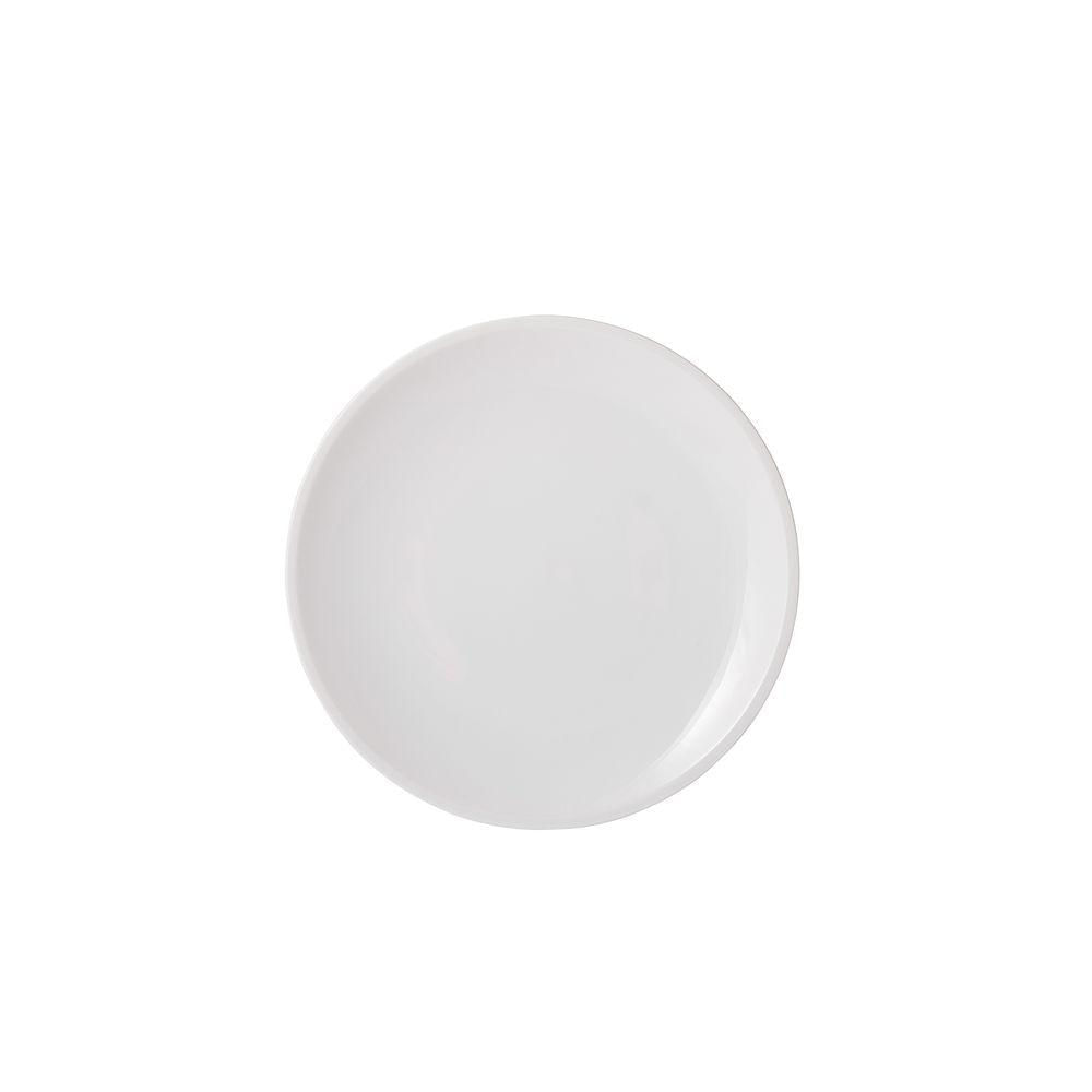 Prato De Sobremesa De Porcelana Branca 21cm Schmidt